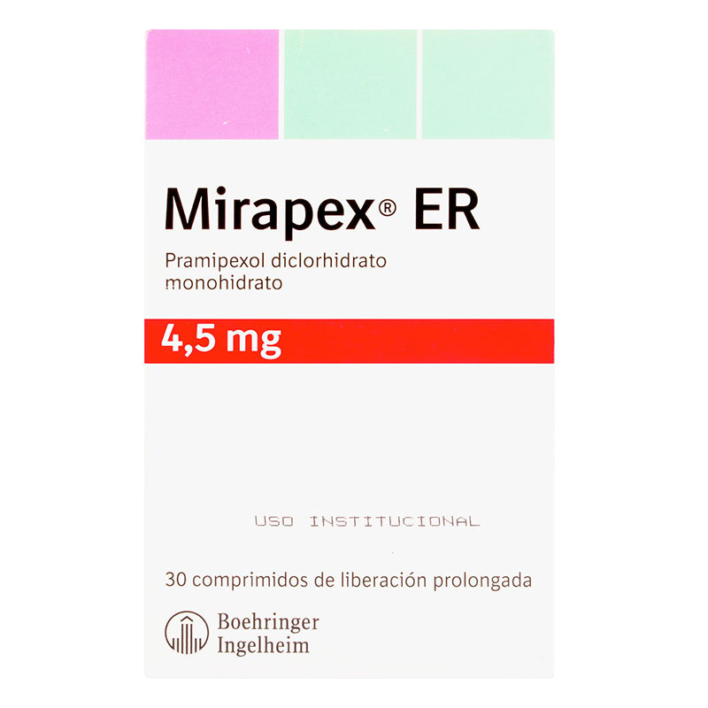 Mirapex Er 4.5Mg 30 Tabletas (E)(P)491124 – Drogueria Sanigi