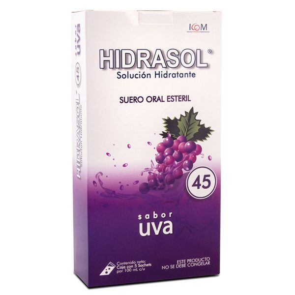 Hidrasol 45 Uva Bolsa 100 Ml 5 Uds Icom